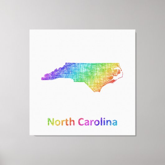 North Carolina Canvas Afdruk (Voorkant)