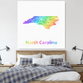 North Carolina Canvas Afdruk (Insitu (Slaapkamer))