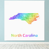 North Carolina Canvas Afdruk (Insitu (Houten vloer))