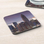 North Carolina, Charlotte, opgeheven uitzicht Bier Onderzetter (Linkerzijde)