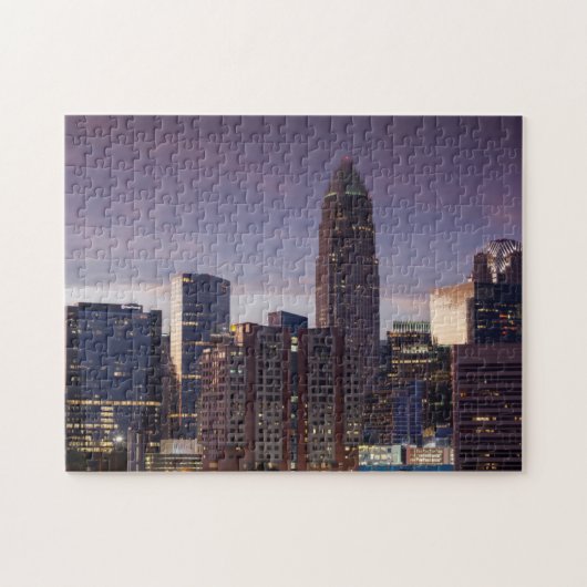 North Carolina, Charlotte, opgeheven uitzicht Legpuzzel (Horizontaal)