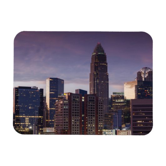 North Carolina, Charlotte, opgeheven uitzicht Magneet (Horizontaal)
