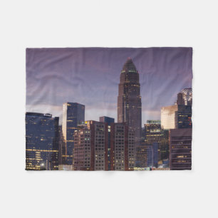 North Carolina, Charlotte, verhoogd zicht Fleece Deken
