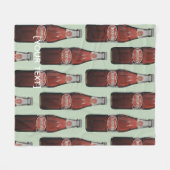 North Carolina Cheerwine fleece deken (Voorkant (Horizontaal))