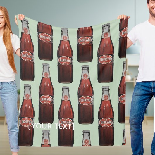 North Carolina Cheerwine fleece deken