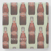 North Carolina Cheerwine Stone Coaster Stenen Onderzetter (Voorkant)