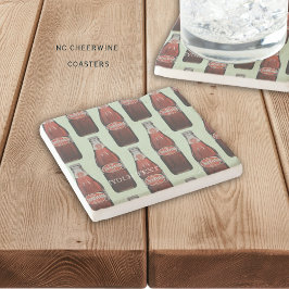 North Carolina Cheerwine Stone Coaster Stenen Onderzetter