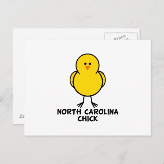 North Carolina Chick Briefkaart (Voorkant / Achterkant)