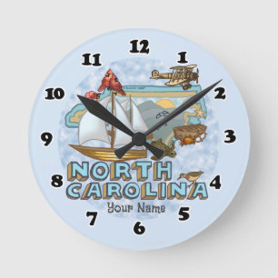 North Carolina Clock Ronde Klok
