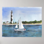 North Carolina Coastline Print (Voorkant)