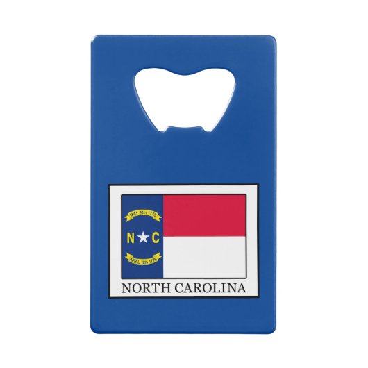 North Carolina Creditkaart Flessenopener (Voorkant)