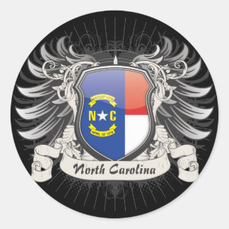 North Carolina Crest Ronde Sticker