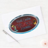 North Carolina CRPS/RSD Association Oval Logo Ovale Sticker (Envelop)