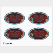 North Carolina CRPS/RSD Association Oval Logo Ovale Sticker (Vel)