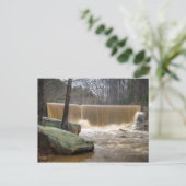 North Carolina Dam overtopping Briefkaart (Staand voorkant)