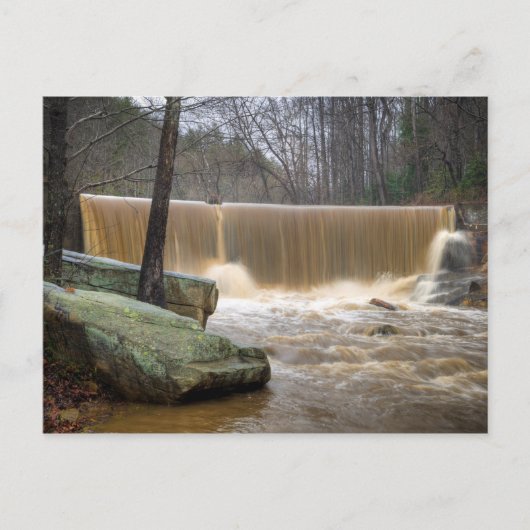 North Carolina Dam overtopping Briefkaart (Voorkant)