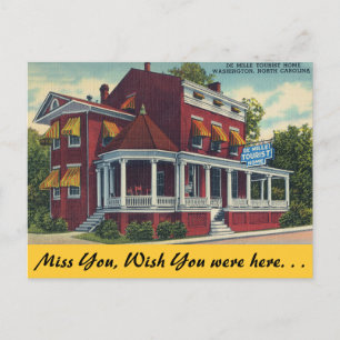 North Carolina, De Mille Tourist Home, Washington Briefkaart