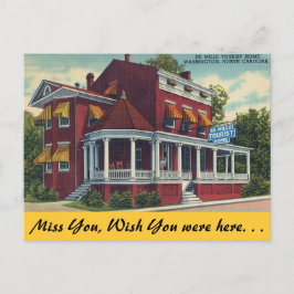 North Carolina, De Mille Tourist Home, Washington Briefkaart