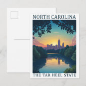 North Carolina de Tar Heel State Verenigde Staten Briefkaart (Voorkant / Achterkant)