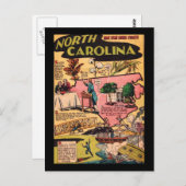 North Carolina De Tar Hielstaat Briefkaart (Voorkant / Achterkant)