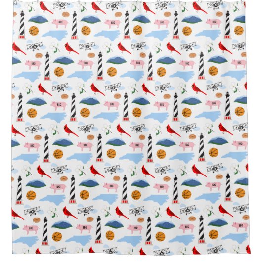 North Carolina Douchegordijn (Voorkant)