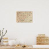 North Carolina en South Carolina Poster (Keuken)