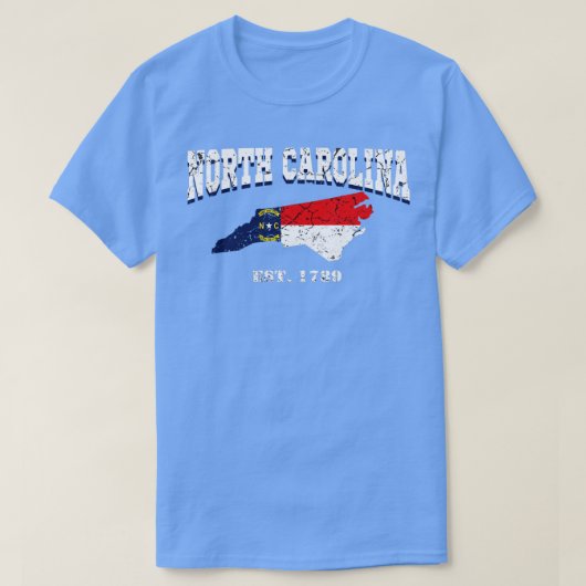 North Carolina est 1789 T-shirt (Design voorkant)