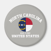 North Carolina Est 1789 USA State Independence Day Magneet (Voorkant)