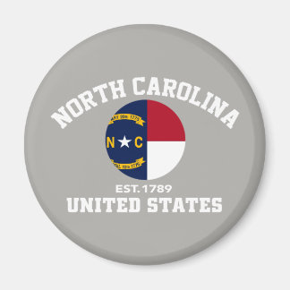 North Carolina Est 1789 USA State Independence Day Magneet
