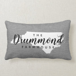 North Carolina Family Monogram State Sierkussen Kussen