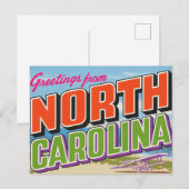 North Carolina First Flight Beach Briefkaart (Voorkant / Achterkant)