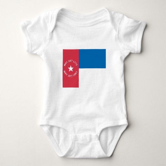 North Carolina Flag (1861-1885) Romper (Voorkant)