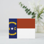 North Carolina Flag Briefkaart (Staand voorkant)