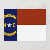 North Carolina Flag Briefkaart (Voorkant)