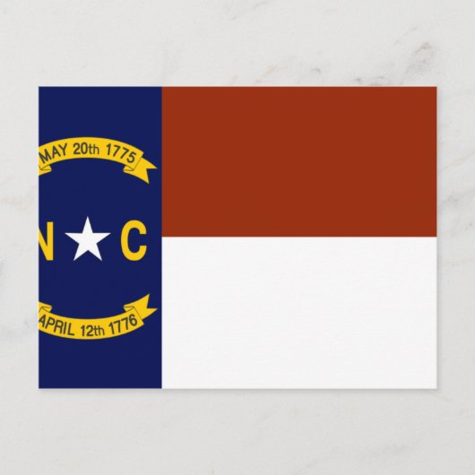 North Carolina Flag Briefkaart (Voorkant)