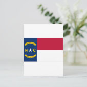 North Carolina Flag Briefkaart (Staand voorkant)