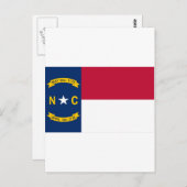 North Carolina Flag Briefkaart (Voorkant / Achterkant)