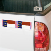 North Carolina Flag Bumpersticker (Op Truck)