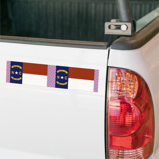 North Carolina Flag Bumpersticker (Op Truck)