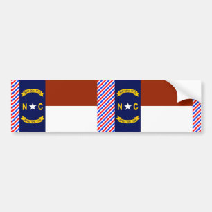 North Carolina Flag Bumpersticker