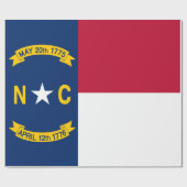 North Carolina Flag Cadeaupapier (Vlak)