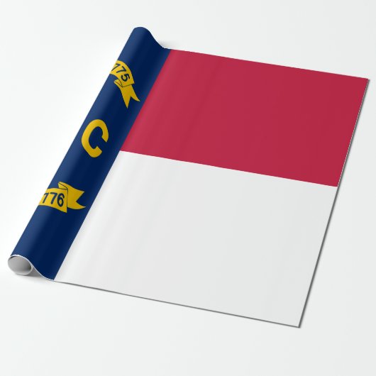 North Carolina Flag Cadeaupapier (Uitgerold)