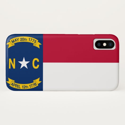 North Carolina Flag Case-Mate iPhone Case (Achterkant (horizontaal))