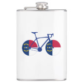 North Carolina Flag Cycling Heupfles (Voorkant)