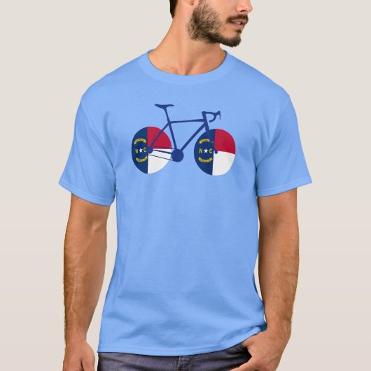 North Carolina Flag Cycling T-shirt (Voorkant)