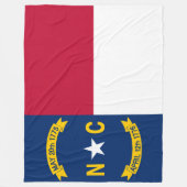 North Carolina Flag Fleece Deken (Voorkant)