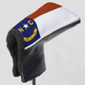 North Carolina Flag Golf Head-Hoesje Golfheadcover (3/4 voorkant)