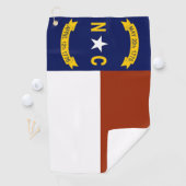 North Carolina Flag Golf Towel Golfhanddoek (Insitu)