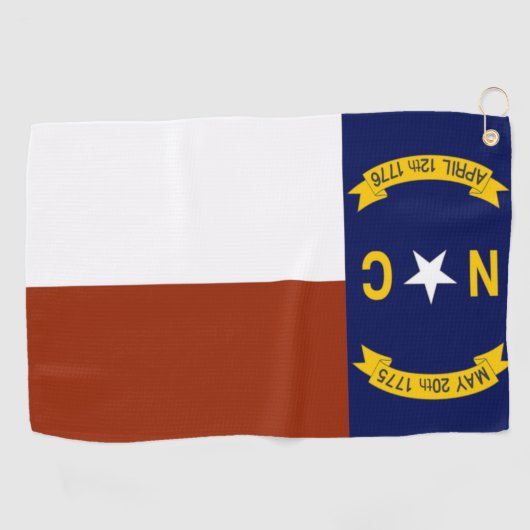 North Carolina Flag Golf Towel Golfhanddoek (Horizontaal)