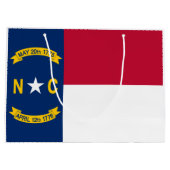 North Carolina Flag Groot Cadeauzakje (Achterkant)
